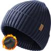 FURTALK Beanie Hat Uomini Donne Cappelli Invernali Foderati in Pile Cappello Termico Caldo Cappello a Maglia Cuffed Beanie Unisex Plain Skull cap