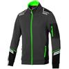 Sparco Felpa da Lavoro Alabama Tech Full Zip Uomo. Felpa tecnica con rinforzi anti-abrasione in cotone/poliestere 260g/m²con dettagli riflettenti per cantiere e officina