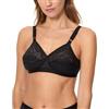 Playtex Reggiseno Senza Ferretto Criss Cross 0165 Donna x1, Nero, 42/7D