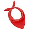 JOPHY & CO. BANDANA 100% cotone SET da 3/5/10 per Donna Uomo Bambini Unisex Tinta Unica e/o con Motivo Paisley COD. A644 (Set 20 pz, Tinta Unica, Rosso)