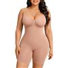 FeelinGirl Guaina Contenitiva Corsetto Dimagrante Body Shaper Controllo della Pancia Piatta Senza Cuciture Seamless Marrone castagna XS/S
