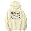 Generic Felpa con cappuccio There Was Jesus, There Was Jesus Sweatshirt, There Was Jesus Bible Verse Hoodie, Felpe con cappuccio con versi della Bibbia cristiana, Khika, XL