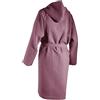 COGAL® - Accappatoio Donna Nido d'Ape 100% Cotone - Spugna Morbida, Tinta Unita, Colore Rosa Antico
