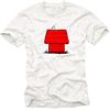 MAKAYA Maglietta Dog - T-Shirt con Stampa Cane Swag Hipster Uomo Bianco XL