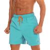 JustSun Costume Uomo Mare Costumi da Bagno Uomo Corto Piscina Pantaloncini Short Surf Uomo Mare Asciugatura Rapida Lago Blu S