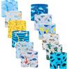 JackLoveBriefs Ragazzi Intimo Boxer Pantaloncini Cotone 12 Pezzi, 7-8 Anni,Multicolore，Dimensione:130