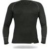 SES Maglietta termica da uomo, a maniche lunghe, S - 4XL, in 75% cotone e 25% poliestere/traspirante, a maniche lunghe, da uomo/intimo termico da uomo, per calore e comfort, Oliva, M