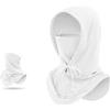 WUODHTW Passamontagna Maschera Cappuccio Maschera Completa Testa Maschera Copertura del Viso Uomini Donne Ciclismo Moto Pesca Outdoor Sun Sport Cap sciarpa testa, Bianco 2, Etichettalia unica