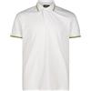 CMP Polo da Uomo in Poliestere Stretch 34D5987 A001 Bianco