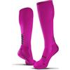 GEARXPRO SPORTS GEARXPro - Calza a Compressione - Doppio Grip - Migliora il Flusso Sanguigno - Stabilità, Controllo e Traspirabilità, Calze Calcio e Running (IT, Testo, S, Regular, Regular, S+, Fluo Fuchsia)
