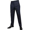 N+1 Pantalone Classico Elegante da Uomo in Vigogna Mezzo Peso con Pens Drop 4 100% Lana (IT, Numero, 54, Regular, Regular, Blu)