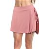 MK MATT KEELY Donna Gonna da Nuoto con Slip Interno Elegante Ruched Costumi da Bagno Pantaloncini Bikini Costume Intero,Rosa,S