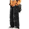 FYHTC Pantaloni Cargo Gotici Emo Alt Hippie Jeans Larghi Mamma Goth Punk Pantaloni Denim Neri Pantaloni Cyber Y2k Abbigliamento Accademico Scuro