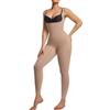 SHAPERX Body Modellante Donna Intero Effetto Clessidra - Leggings Contenitivi 360° Controllo Addome, Tuta Shapewear Senza Cuciture con Spalline Regolabili, Body Snellente, UK-SZ5802-Sienna-S/M