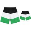 Owegvia Costumi da bagno abbinati per la famiglia Daddy and Me Pantaloni da bagno padre e figlio Costume da bagno Costumi da bagno Beachwear, Nero Bianco Verde Papà, L