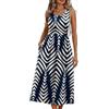 Generico Vestito Lungo Estivo Donna in Cotone con Tasche e Senza Maniche Prendisole Elegante Vestiti Boho Casual Dresses Vita Alta Abito Donna Leggero Copricostume Mare Curvy per Spiaggia Lavoro Feste,,
