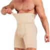 JPXJGT Uomo Compressione Guaina Contenitiva Vita Alta Compressione Push up Boxer Shorts (Nude,M)