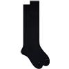 Gallo Calze lunghe uomo cotone chiffon blu tinta unita