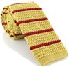 Michelsons of London Skinny Stripe Silk Knitted Tie