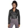 Infinity Leather Giacca da Motociclista in Vera Pelle Corta e Corta, da Donna, Stile Gotico
