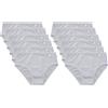 de fonseca Slip Midi Cotone bielastico Art. 9723 12 Pezzi Bianco 4 (M)