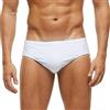 Arcweg Costume da Bagno Uomo con Pad Rimovibile e Coulisse Slip e Parigamba da Bagno Pantaloni Corti Elastico a Vita Bassa Nuoto Bianca L