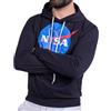 Cuba10 NASA - Felpa Uomo Cotone Leggero con Cappuccio e Tasca Marsupio per Palestra, Jogging e Tempo Libero NF02C (S, Navy)
