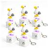 Goolecrimp Portachiavi Sonoro Seagull Mine Con Pulsante E Luce LED (6 pcs)