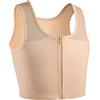 XUJI Binder Traspirante con Cerniera per Compressione - Reggiseno Compressivo per Transgender, FTM, Tomboy e Cosplay (K, 4XL)