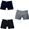 Primal Boxer Uomo in Cotone BIELASTICO, Offerta 6 e 12 Pezzi, Boxer Elastico infilato 80233201 (12 Pezzi.Ass. (4 Blu-4 Nero-4 Grigio), 7)