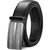 TANGCHAO Cintura Uomo, Cricchetto Fibbia Automatica, larghezza 35mm | Cinta Uomo Senza Buchi Scorrevole, Trim Regolabile, Per Outfit Business E Jeans, Colore Nera E Marrone, Lunghezza 115-145cm
