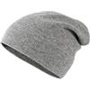 Lallier Berretto Unisex 100% Puro Cachemire, Cappello con Risvolto a Costine Caldo Morbido con Confezione Regalo per Donne e Uomini (Grigio)