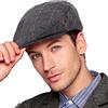 LADYBRO Berretto Piatto da Uomo Newsboy Berretto Baschi Scozzesi Uomo Lana Tweed Ivy Cappello Piatto Cappello retrò