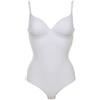 LORMAR Body Lormar imbottito con coppe stretch retro taglio laser articolo Mousse (2°, Bianco)