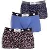 DIM Vibes X3 Boxer a Pantaloncino, Flash/Nuage Noir/Bleu Barbeau, 5 Uomo