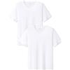LAPASA Pacco da 2 T-Shirt Uomo Pacco da 2 Micromodal Maglietta Intima Collo a V Canottiera a Maniche Corte Regular Fit M08