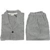 Generico Pigiama Uomo Lungo Misto Lino CIB Posillipo (IT, Numero, 52, Regular, Regular, Grigio 2)