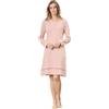 SNELLY Camicia da Notte Serafino Autunno Inverno Donna Caldo Cotone Interlock, CL517