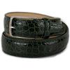 Emila Cintura verde in pelle uomo stampa cocco o coccodrillo cinta elegante da x cerimonia artigianale per abito pantalone classico lavoro business made Italy con fibbia 3,5 cm classic belt moda 35 mm 125
