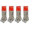 Kappa 6 | 12 paia calzini sportivi corti alla caviglia in cotone uomo donna, COLORE NERO BIANCO GRIGIO, taglie assortite dalla 36 alla 47 (IT, Numero, 45, 47, Regular, Regular, 12 PAIA GRIGIO)