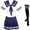 SINMIUANIME Studentessa Vestito Lingerie Sexy Studente Breve Uniforme Marinaio Cosplay Lingerie Carino