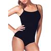 JADEA 3 Pezzi Body Donna spalla Stretta 4155 in Cotone Elasticizzato