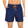 HLVEXH Costume da Bagno Uomo con Slip Interno in Rete e Tre Tasche | Pantaloncini da spiaggia da uomo con fodera in rete per spiaggia e piscina con tessuto leggero, elastico in vita e pratiche