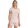 Noidinotte; more than pyjamas Noidinotte - Pigiama Donna in Cotone Leggero Estivo Top Manica Corta con Collo Due Bottoni e Pantalone Corto Articolo Pois - XL Rosa
