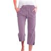 RYTEJFES Pantaloni Di Lino Donna Pantaloni Larghi Donna Uomo Estivi Eleganti Mimetici Bambino Jersey Tuta Pigiama Trekking Morbidi Pilates Harem Montagna Cotone Leggero 4Xl Pantalone Palazzo Chino Capri