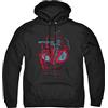 Cotton Soul Marvel Spiderman Sketch - Felpa con cappuccio, da uomo, colore: antracite, Nero , XL