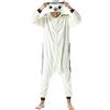 Simzoo Pigiama Intero Animali Unisex Kigurumi Adulto Carnevale Onesie Cosplay Halloween Costume per Donna Uomo Sleepwear