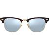 Ray-Ban - Clubmaster, Occhiali da sole, Unisex-Adulto, Marrone (Sand havana/Gold), 51 mm