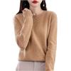 Generico Maglione in Cashmere da Donna, Maglione Lavorato A Maglia in Lana Merino Autunnale, Elegante, Taglia Comoda, A Collo Alto, A Maniche Lunghe, Morbido E Caldo, in Lana Invernale.