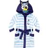 BlueY Vestaglia Accappatoio Bambino | Accappatoio Ragazzo con Cappuccio E Orecchie 3D | Blu 4-5 Anni